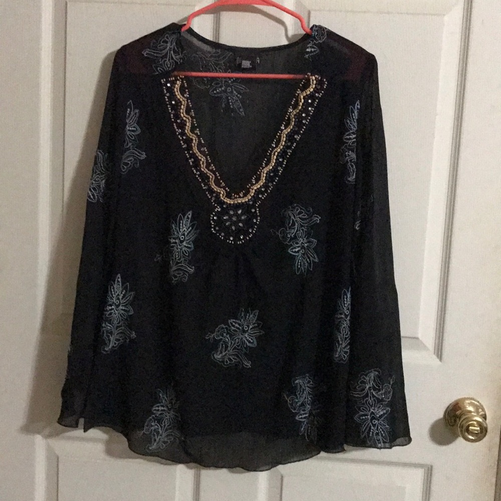 Baranda sheer blouse